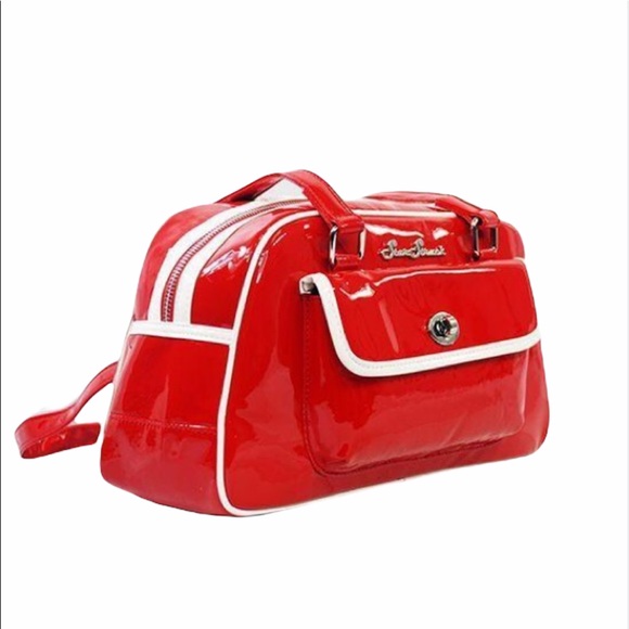 *NEW* Galaxy Red/White Vintage Style Handbag - Picture 2 of 6
